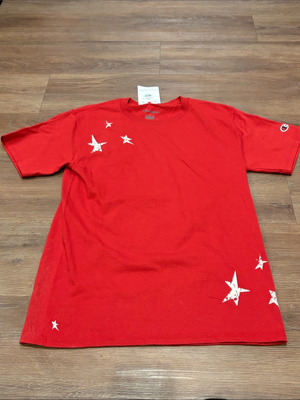Champion red shirt size small